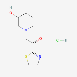 2-(3-Hydroxypiperidin-1-yl)-1-(thiazol-2-yl)ethanone hydrochloride