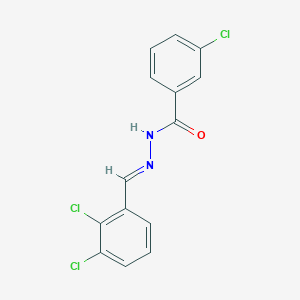 molecular formula C14H9Cl3N2O B323905 3-chloro-N'-(2,3-dichlorobenzylidene)benzohydrazide 