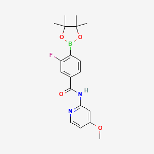 Benzamide,3-fluoro-N-(4-methoxy-2-pyridinyl)-4-(4,4,5,5-tetramethyl-1,3,2-dioxaborolan-2-yl)-