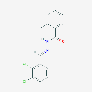 molecular formula C15H12Cl2N2O B323910 N'-(2,3-dichlorobenzylidene)-2-methylbenzohydrazide 