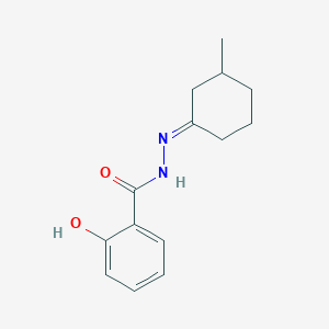 molecular formula C14H18N2O2 B323912 2-hydroxy-N'-(3-methylcyclohexylidene)benzohydrazide 