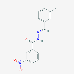 molecular formula C15H13N3O3 B323915 3-nitro-N'-(3-methylbenzylidene)benzohydrazide 