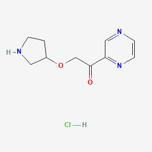 1-(Pyrazin-2-yl)-2-(pyrrolidin-3-yloxy)ethanone hydrochloride