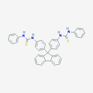 molecular formula C39H30N4S2 B323917 N-[4-(9-{4-[(anilinocarbothioyl)amino]phenyl}-9H-fluoren-9-yl)phenyl]-N'-phenylthiourea 
