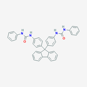 molecular formula C39H30N4O2 B323918 N-[4-(9-{4-[(anilinocarbonyl)amino]phenyl}-9H-fluoren-9-yl)phenyl]-N'-phenylurea 