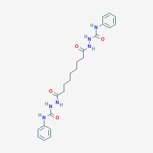 molecular formula C23H30N6O4 B323919 1-[[9-Oxo-9-[2-(phenylcarbamoyl)hydrazinyl]nonanoyl]amino]-3-phenylurea 