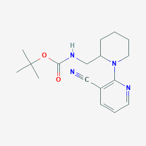 Tert-butyl ((1-(3-cyanopyridin-2-yl)piperidin-2-yl)methyl)carbamate