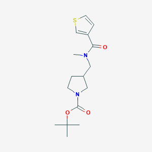 tert-Butyl 3-((N-methylthiophene-3-carboxamido)methyl)pyrrolidine-1-carboxylate