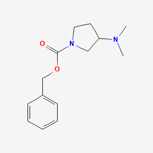 molecular formula C14H20N2O2 B3239226 Benzyl 3-(dimethylamino)pyrrolidine-1-carboxylate CAS No. 1420824-53-8