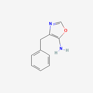 molecular formula C10H10N2O B3239228 4-Benzyloxazol-5-amine CAS No. 1420824-91-4