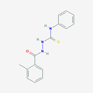 molecular formula C15H15N3OS B323923 2-(2-methylbenzoyl)-N-phenylhydrazinecarbothioamide 