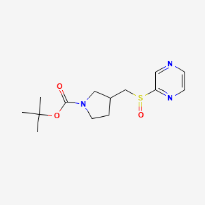 tert-Butyl 3-((pyrazin-2-ylsulfinyl)methyl)pyrrolidine-1-carboxylate