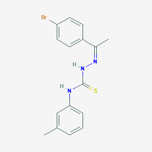 molecular formula C16H16BrN3S B323924 1-(4-bromophenyl)ethanone N-(3-methylphenyl)thiosemicarbazone 
