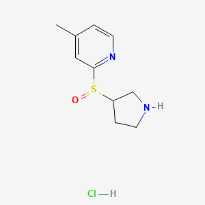 4-Methyl-2-(pyrrolidin-3-ylsulfinyl)pyridine hydrochloride