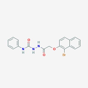 2-{[(1-bromo-2-naphthyl)oxy]acetyl}-N-phenylhydrazinecarboxamide