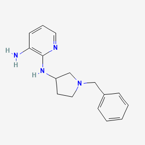 molecular formula C16H20N4 B3239278 N2-(1-benzylpyrrolidin-3-yl)pyridine-2,3-diamine CAS No. 1420843-77-1