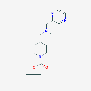 tert-Butyl 4-((methyl(pyrazin-2-ylmethyl)amino)methyl)piperidine-1-carboxylate