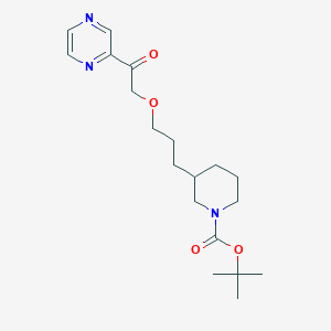 tert-Butyl 3-(3-(2-oxo-2-(pyrazin-2-yl)ethoxy)propyl)piperidine-1-carboxylate