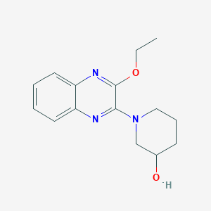 molecular formula C15H19N3O2 B3239316 1-(3-Ethoxyquinoxalin-2-yl)piperidin-3-ol CAS No. 1420856-91-2