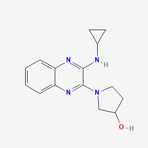 1-(3-(Cyclopropylamino)quinoxalin-2-yl)pyrrolidin-3-ol