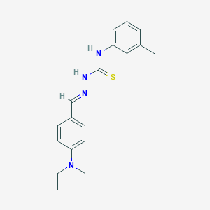 molecular formula C19H24N4S B323934 4-(diethylamino)benzaldehyde N-(3-methylphenyl)thiosemicarbazone 