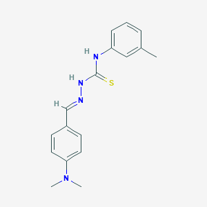 molecular formula C17H20N4S B323936 4-(dimethylamino)benzaldehyde N-(3-methylphenyl)thiosemicarbazone 