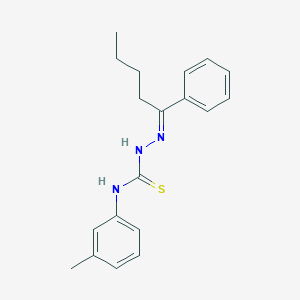 molecular formula C19H23N3S B323938 1-phenyl-1-pentanone N-(3-methylphenyl)thiosemicarbazone 