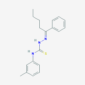 1-phenyl-1-pentanone N-(3-methylphenyl)thiosemicarbazone