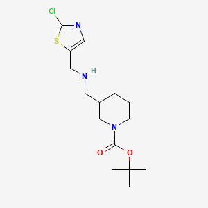 molecular formula C15H24ClN3O2S B3239381 tert-Butyl 3-((((2-chlorothiazol-5-yl)methyl)amino)methyl)piperidine-1-carboxylate CAS No. 1420879-46-4