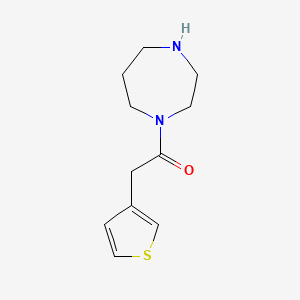 molecular formula C11H16N2OS B3239391 1-(1,4-Diazepan-1-yl)-2-(thiophen-3-yl)ethanone CAS No. 1420888-17-0