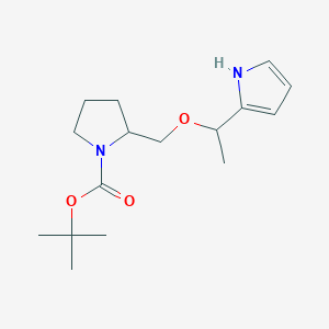 tert-Butyl 2-((1-(1H-pyrrol-2-yl)ethoxy)methyl)pyrrolidine-1-carboxylate