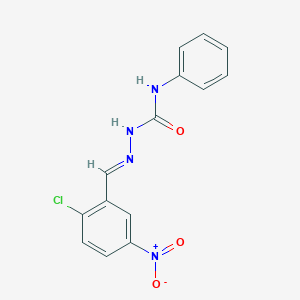 molecular formula C14H11ClN4O3 B323941 2-chloro-5-nitrobenzaldehyde N-phenylsemicarbazone 