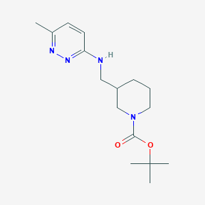 molecular formula C16H26N4O2 B3239420 tert-Butyl 3-(((6-methylpyridazin-3-yl)amino)methyl)piperidine-1-carboxylate CAS No. 1420898-15-2