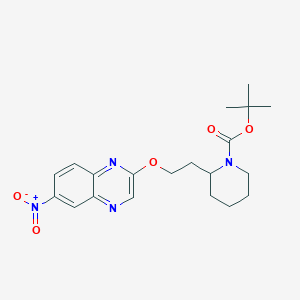tert-Butyl 2-(2-((6-nitroquinoxalin-2-yl)oxy)ethyl)piperidine-1-carboxylate