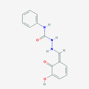 molecular formula C14H13N3O3 B323946 1-[[(Z)-(5-hydroxy-6-oxocyclohexa-2,4-dien-1-ylidene)methyl]amino]-3-phenylurea 