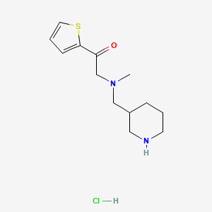 2-(Methyl(piperidin-3-ylmethyl)amino)-1-(thiophen-2-yl)ethanone hydrochloride