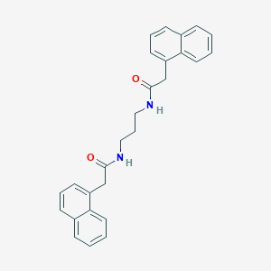 molecular formula C27H26N2O2 B323960 N,N'-1,3-propanediylbis[2-(1-naphthyl)acetamide] 