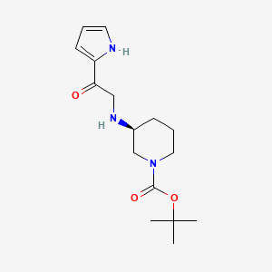 molecular formula C16H25N3O3 B3239600 (S)-tert-butyl 3-((2-oxo-2-(1H-pyrrol-2-yl)ethyl)amino)piperidine-1-carboxylate CAS No. 1421026-42-7