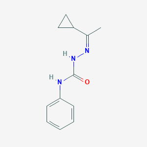 molecular formula C12H15N3O B323962 1-[(Z)-1-cyclopropylethylideneamino]-3-phenylurea 