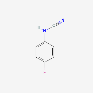 molecular formula C7H5FN2 B3239642 (4-Fluorophenyl)cyanamide CAS No. 14213-19-5