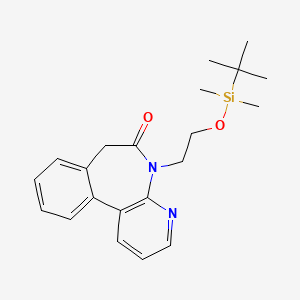 molecular formula C21H28N2O2Si B3239647 5-[2-(tert-Butyl(dimethyl)silyl)oxyethyl]-7H-pyrido[2,3-d][3]benzazepin-6-one CAS No. 1421438-86-9