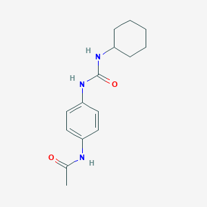 molecular formula C15H21N3O2 B323965 N-(4-{[(cyclohexylamino)carbonyl]amino}phenyl)acetamide 