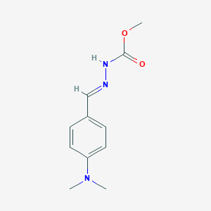molecular formula C11H15N3O2 B323971 methyl (2E)-2-[4-(dimethylamino)benzylidene]hydrazinecarboxylate 