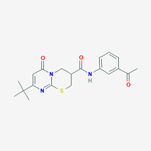 N-(3-acetylphenyl)-8-(tert-butyl)-6-oxo-2,3,4,6-tetrahydropyrimido[2,1-b][1,3]thiazine-3-carboxamide