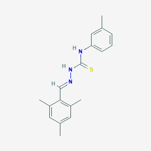 molecular formula C18H21N3S B323976 (2E)-N-(3-methylphenyl)-2-(2,4,6-trimethylbenzylidene)hydrazinecarbothioamide 