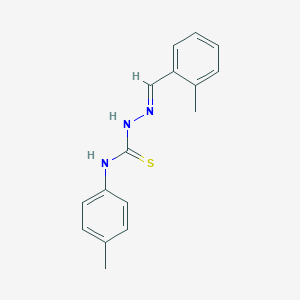 molecular formula C16H17N3S B323978 2-methylbenzaldehyde N-(4-methylphenyl)thiosemicarbazone 