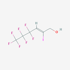 molecular formula C6H4F7IO B3239807 (Z)-4,4,5,5,6,6,6-heptafluoro-2-iodohex-2-en-1-ol CAS No. 1422-42-0
