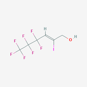 4,4,5,5,6,6,6-heptafluoro-2-iodohex-2-en-1-ol