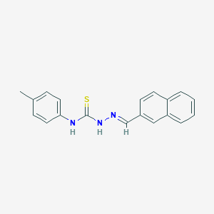 molecular formula C19H17N3S B323981 2-naphthaldehyde N-(4-methylphenyl)thiosemicarbazone 