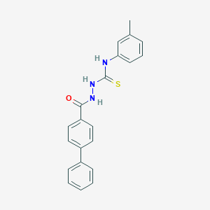 molecular formula C21H19N3OS B323984 2-(biphenyl-4-ylcarbonyl)-N-(3-methylphenyl)hydrazinecarbothioamide 